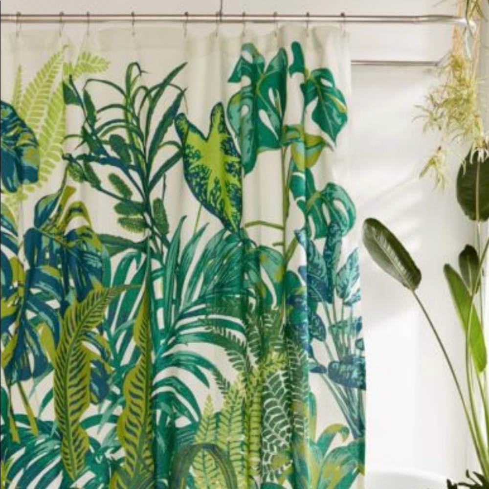 Urban Outfitters jungle shower curtain